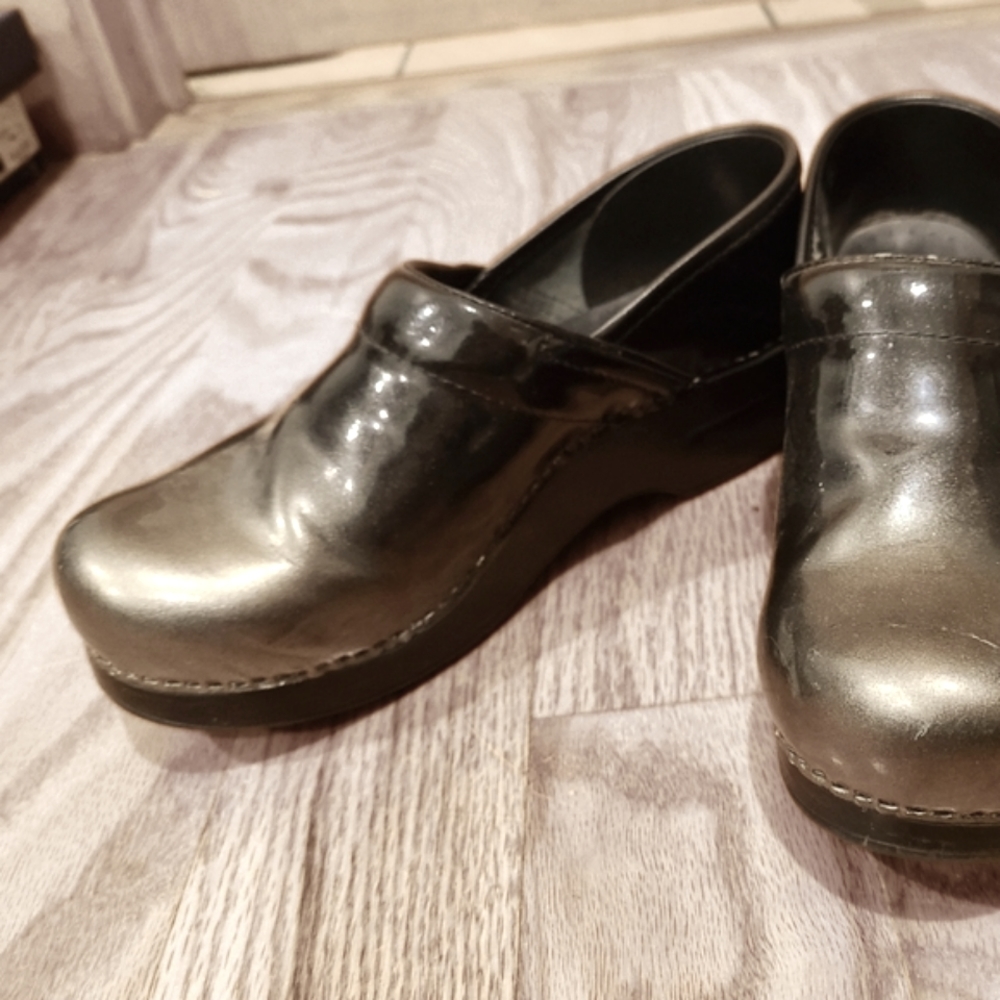 DANSKO black/silver size 38 clogs